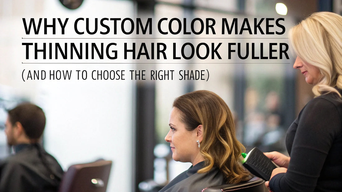custom hair color to make thinning hair look fuller Ponte Vedra