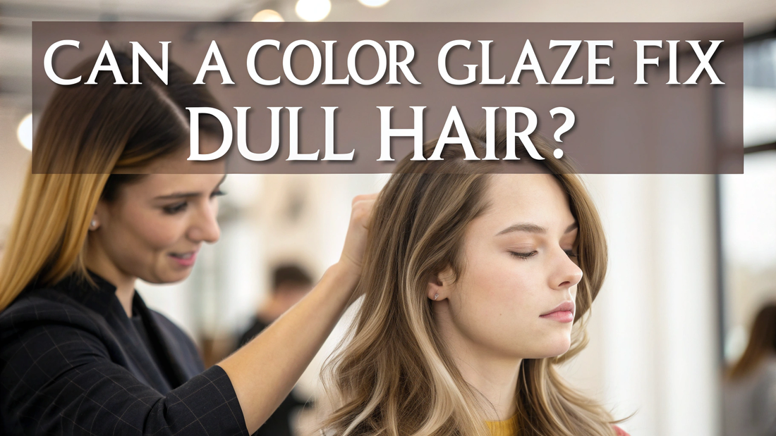 how a color glaze revives dull hair