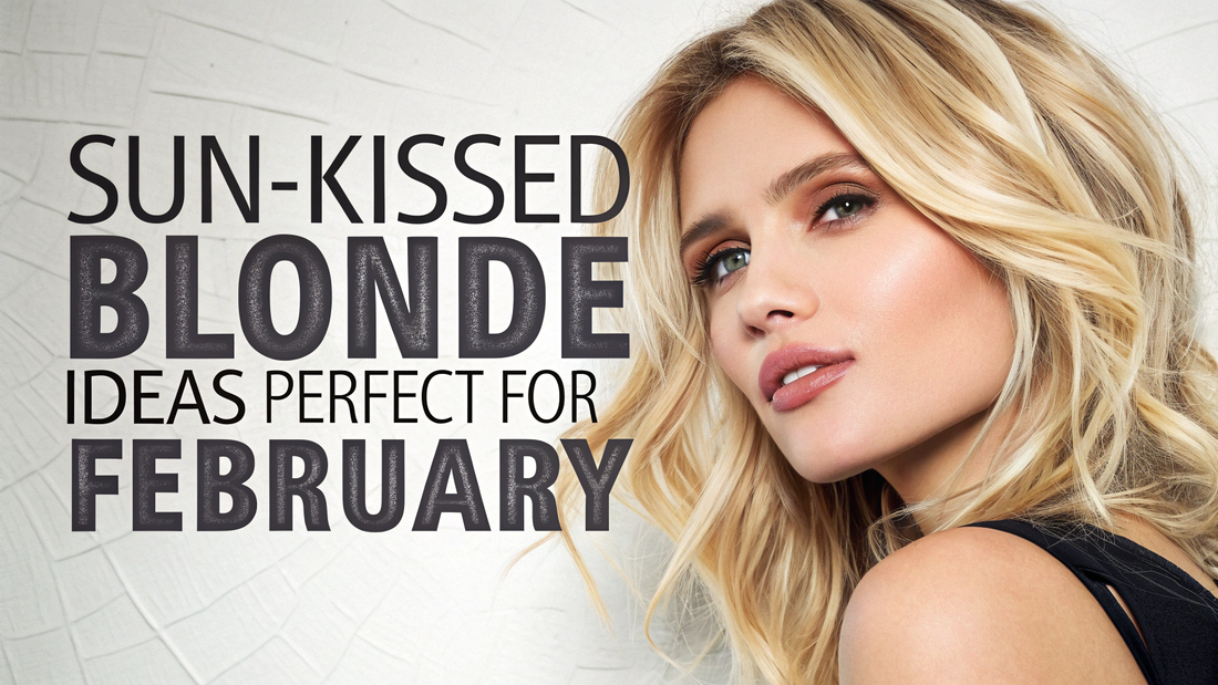 sun-kissed blonde ideas for winter